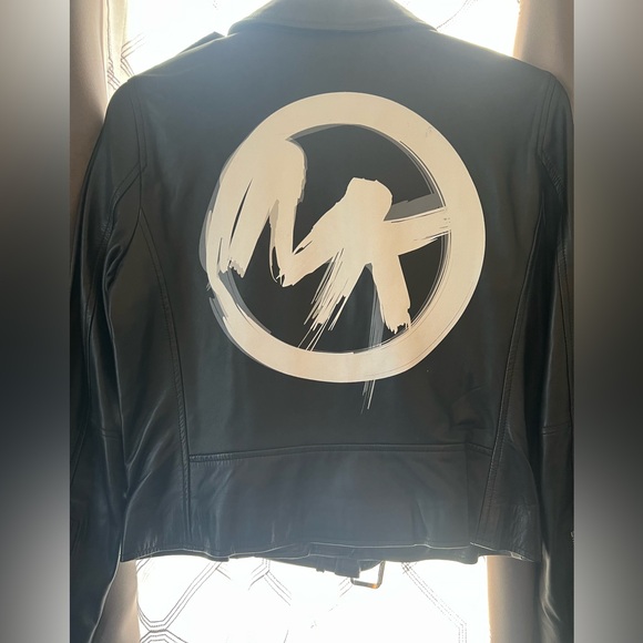 Michael Kors Moto Leather Jacket - Picture 5 of 10